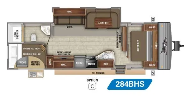 Jayco Jay Flight SLX 8 284BHS floor plan