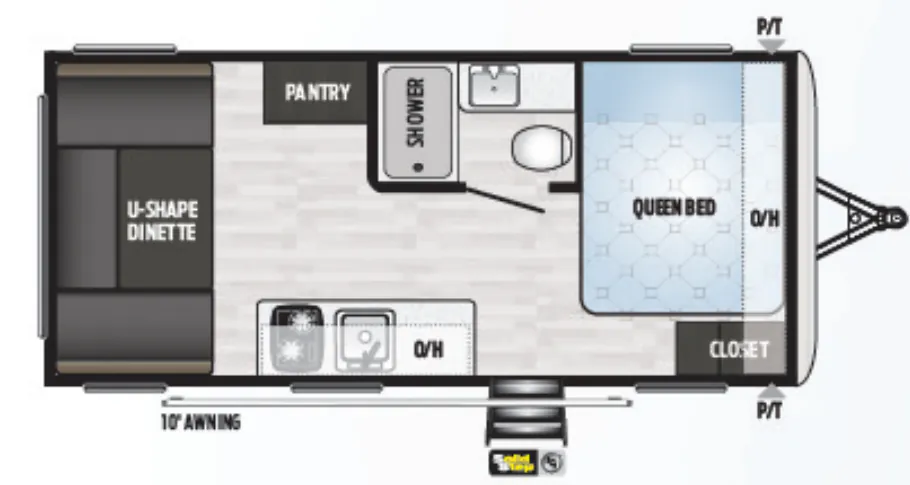 2020 Keystone Springdale 1750RD floor plan