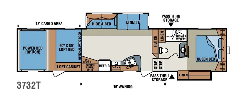 K-Z Inferno 3732T floor plan