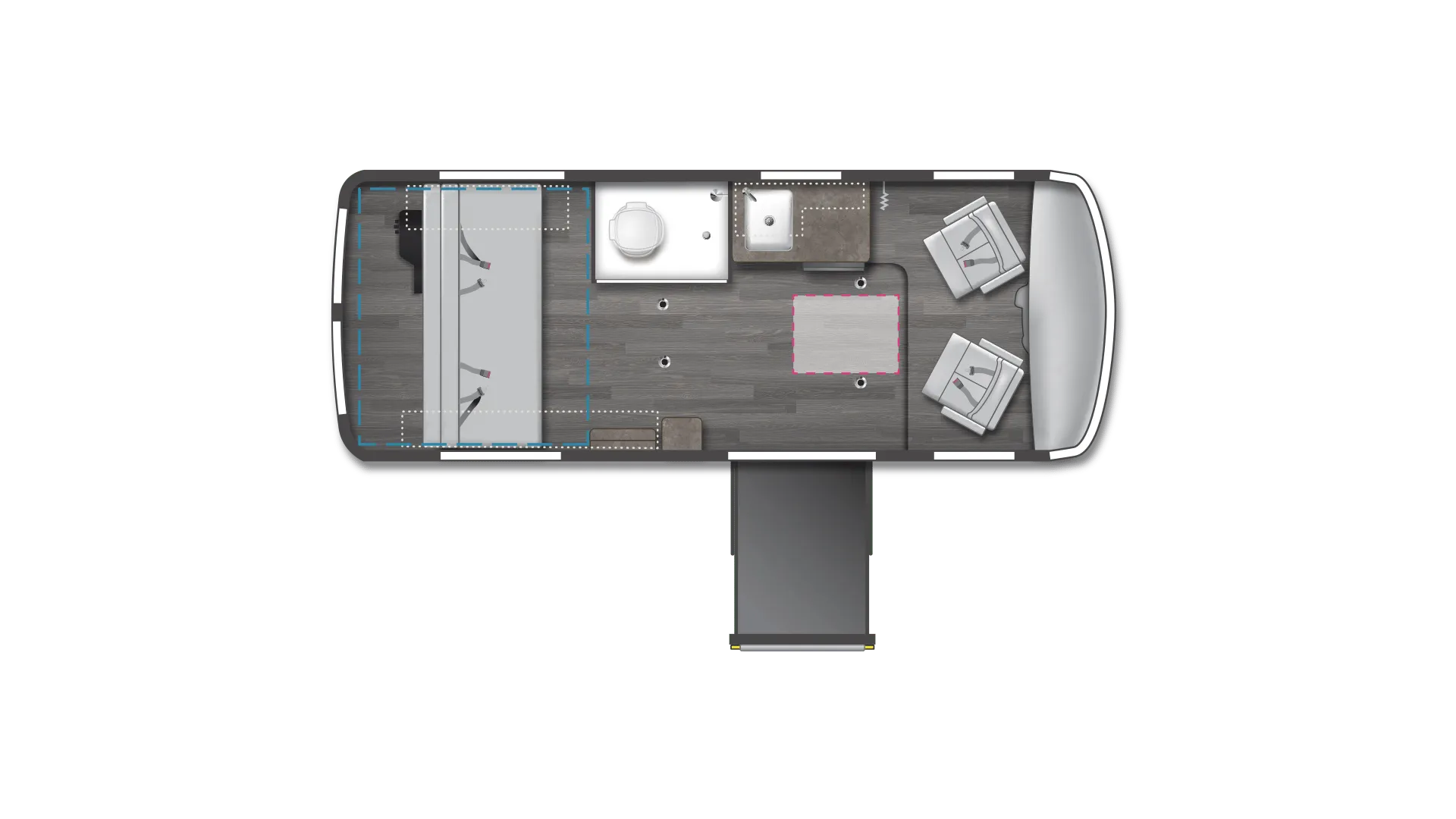 Winnebago Roam U59RZP floor plan