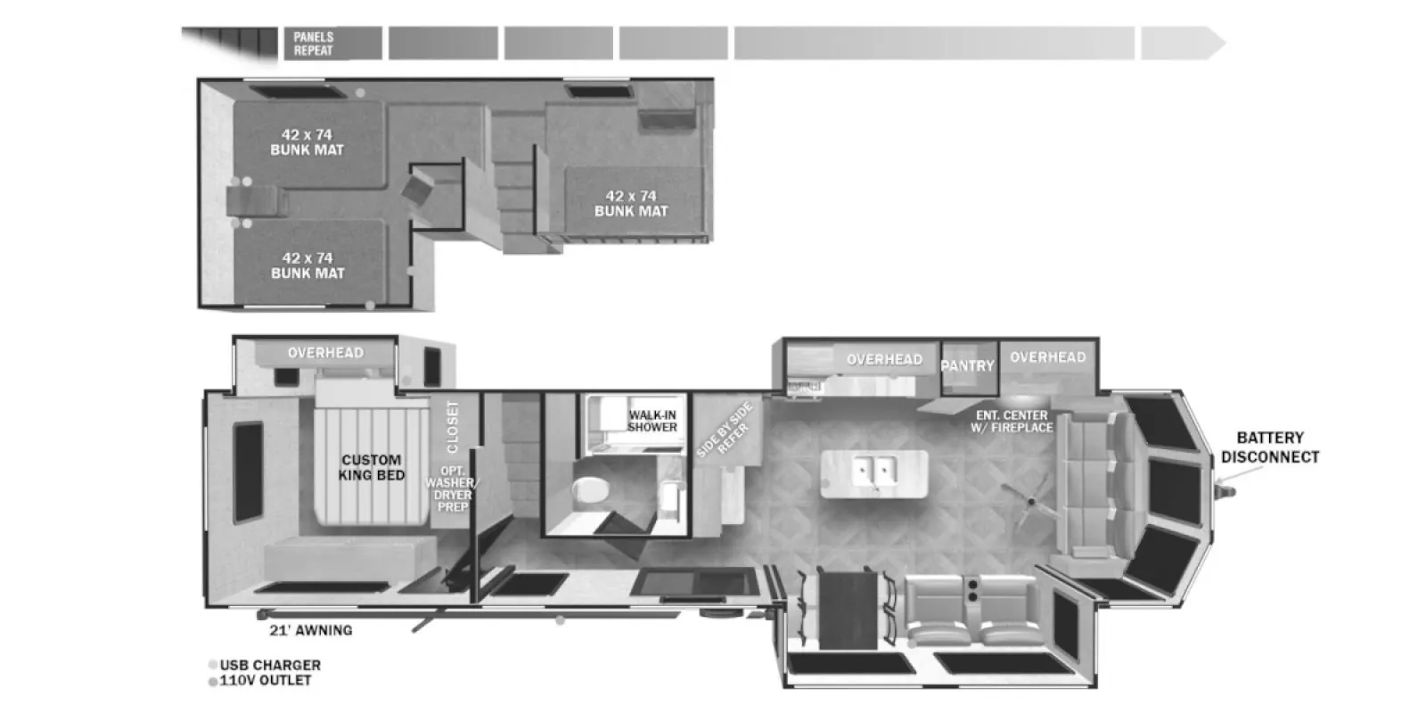 2023 Forest River Wildwood Grand Lodge 42FLDL - Photo 3