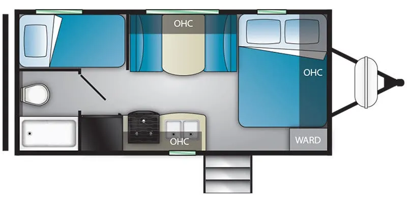 2018 Heartland Mallard M185 floor plan