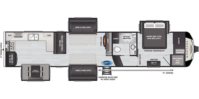 2020 Keystone Montana 3700LK - Floor plan
