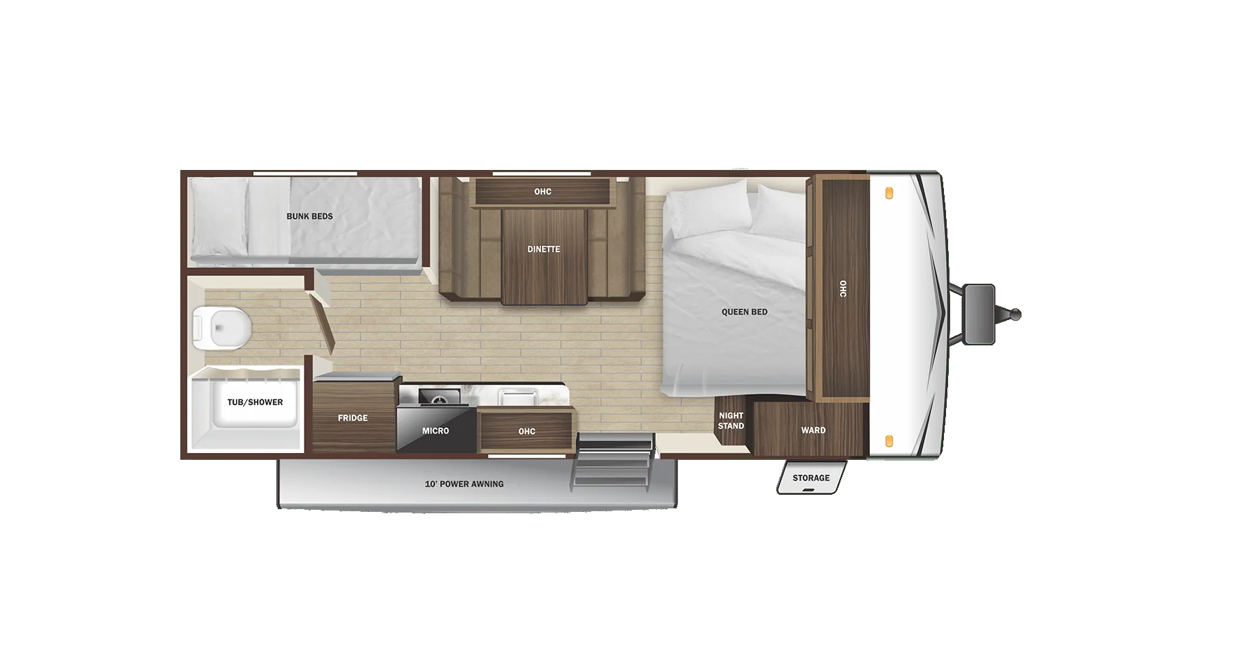 2025 Highland Ridge Open Range Conventional 177BH - Floor plan
