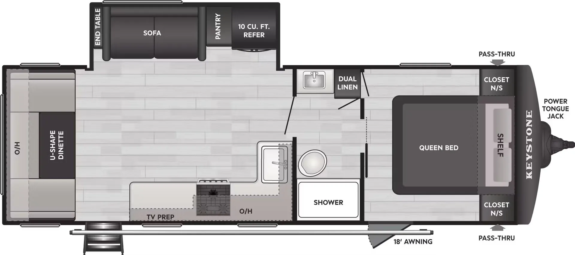 2026 Keystone Springdale 254RDC - Floor plan