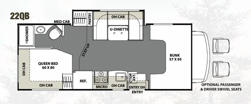Coachmen Freelander 22QB floor plan