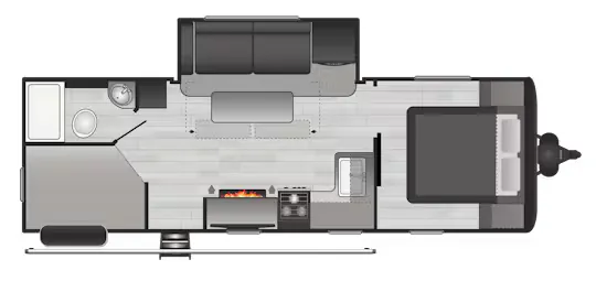 Keystone Hideout LHS 250BH floor plan