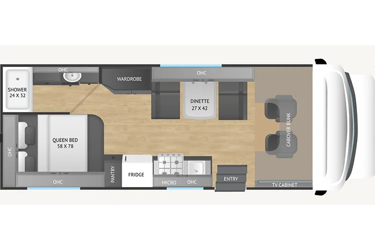 Nexus Triumph Sport 23TS floor plan