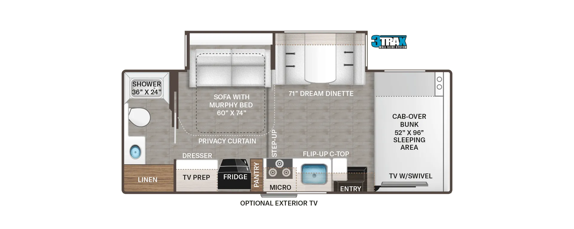 Thor Motor Coach Chateau 25M floor plan