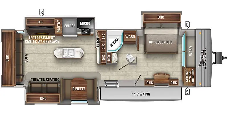2020 Jayco Jay Flight 34RSBS - Floor plan