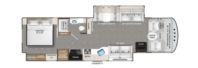 Thor Motor Coach Hurricane 35A floor plan
