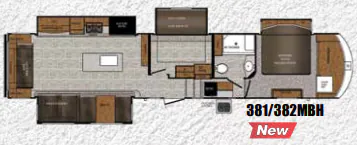 Prime Time Crusader 382MBH floor plan