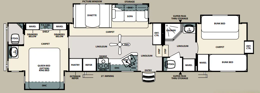 Forest River Sandpiper 345QB exterior