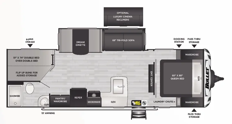Keystone Bullet Premium 273BHSWE floor plan