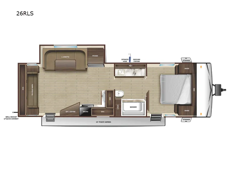 2025 Highland Ridge RV Open Range Conventional 26RLS - Floor plan