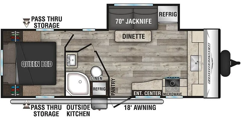 K-Z Sportsmen SE 231FKKSE floor plan