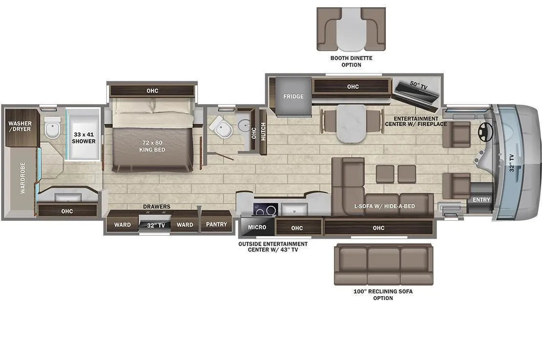 Entegra Coach Anthem 44B floor plan
