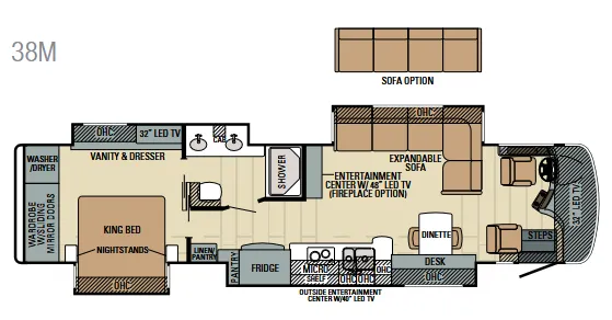 Entegra Coach Aspire 38M floor plan