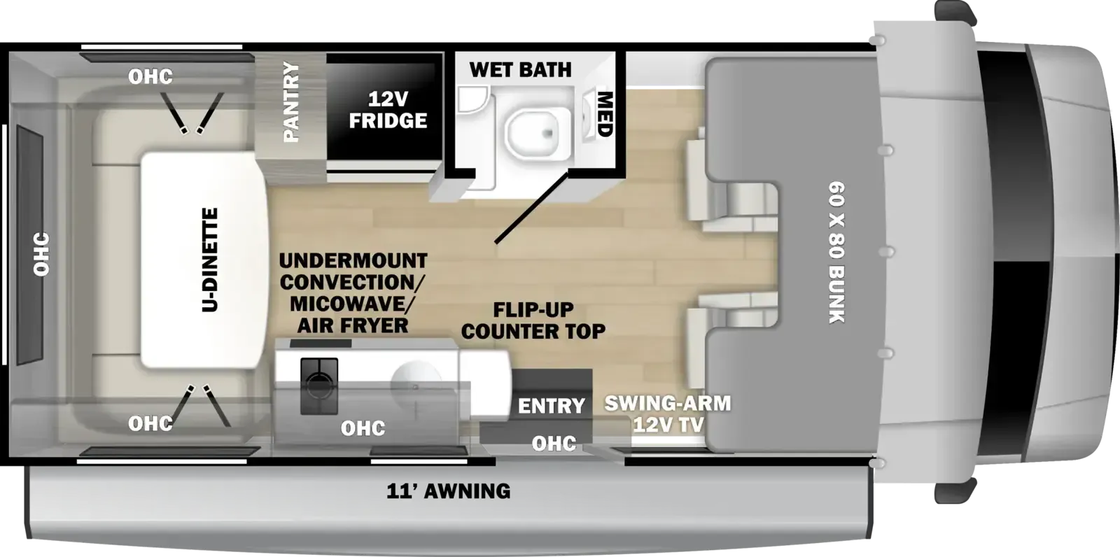 Forest River Solera 19N floor plan