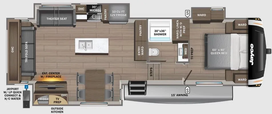 Jayco Eagle 30.5RSOK floor plan