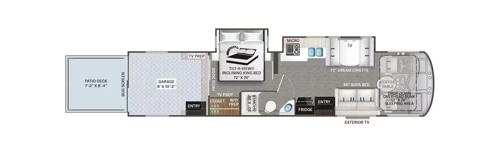 2026 Thor Motor Coach Outlaw Wild West Edition 38K floor plan