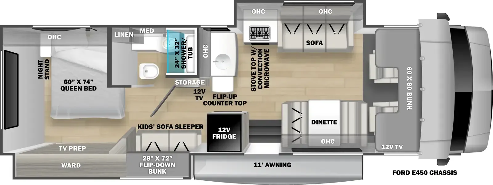 2024 Forest River Forester LE 3251DSLE - Floor plan