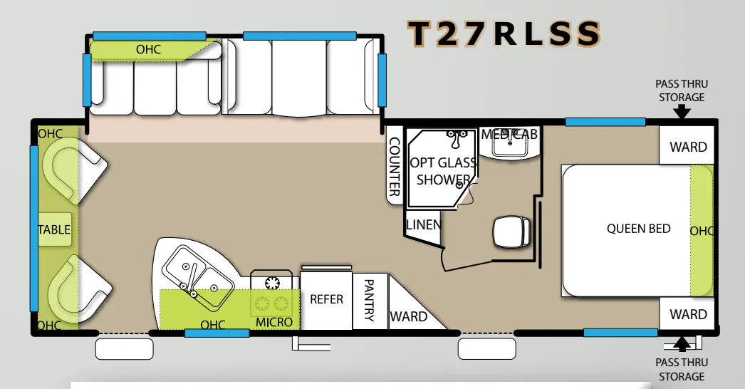 Forest River Salem 27RLSS floor plan