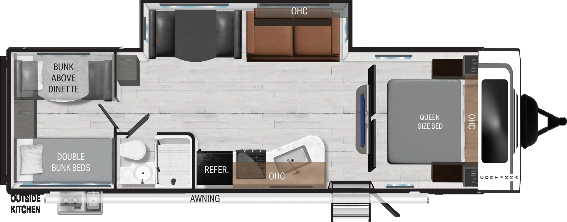 Heartland Corterra 292QB floor plan
