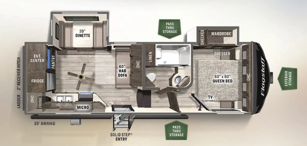 Forest River Flagstaff Super Lite 524EWS floor plan
