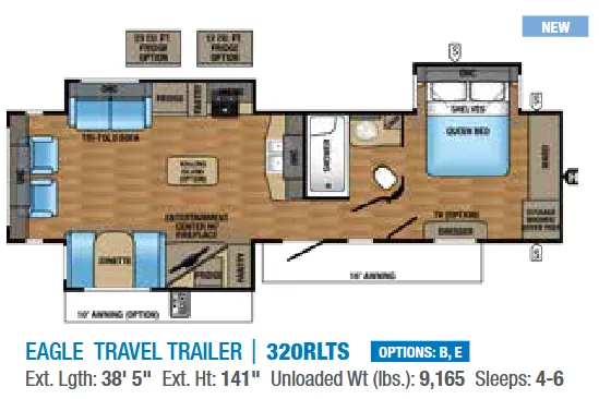 Jayco Eagle 320RLTS floor plan