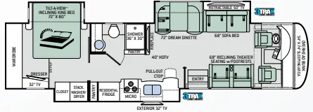 Thor Motor Coach Palazzo 37.4 floor plan