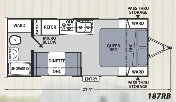 Coachmen Apex Nano 187RB floor plan