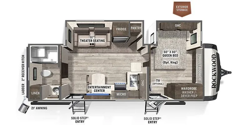 Forest River Rockwood Signature 8262RBS floor plan