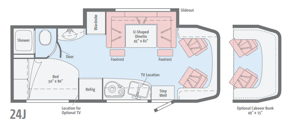 Winnebago View 24J floor plan