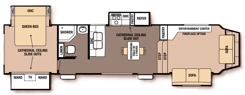 Forest River Cedar Creek Silverback 35FL floor plan