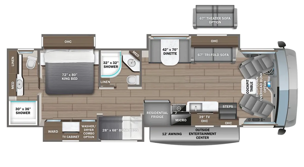 2026 Entegra Coach Vision XL 36A floor plan