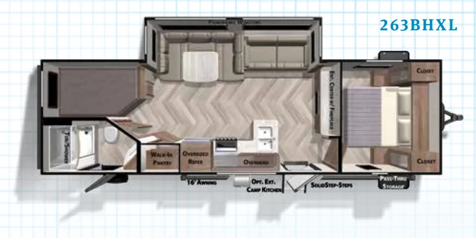 Forest River Salem Cruise Lite 263BHXL floor plan