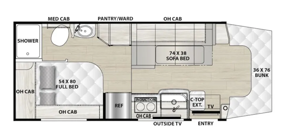Coachmen Cross Trail XLS 24FL floor plan