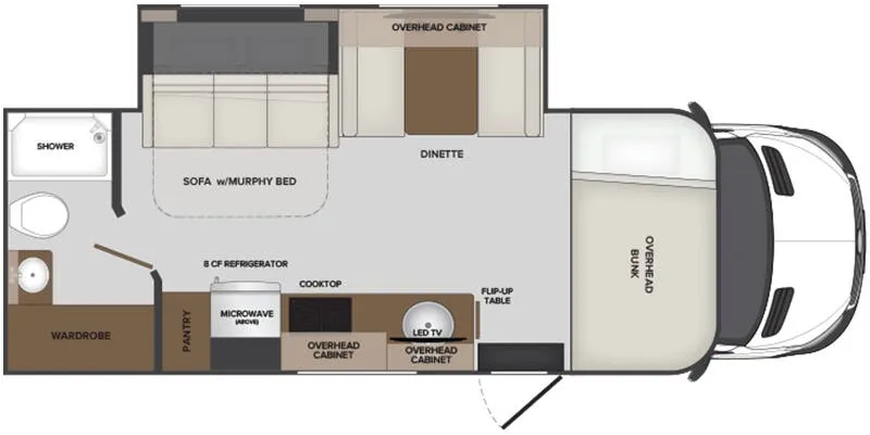 2025 Holiday Rambler Element 25M - Floor plan