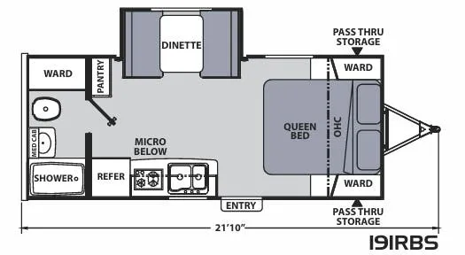 Coachmen Apex Nano 191RBS floor plan