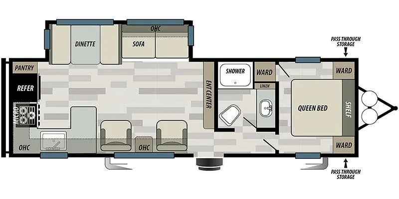 Forest River EVO T2791 floor plan