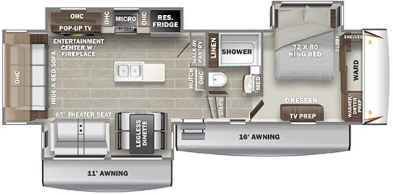 Prime Time Sanibel 3102WB floor plan