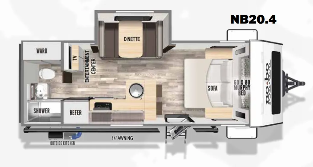 Forest River No Boundaries NB20.4 floor plan