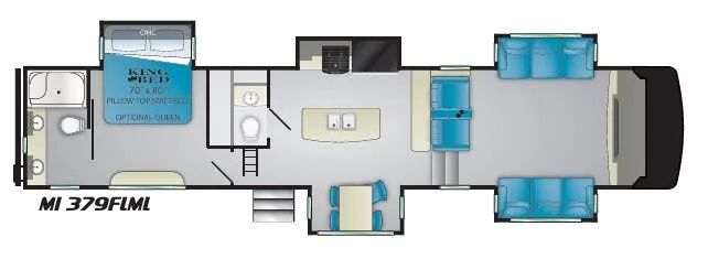 Heartland Milestone 379FLML floor plan
