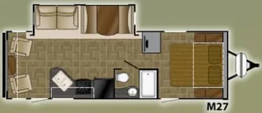 Heartland Mallard M27 floor plan