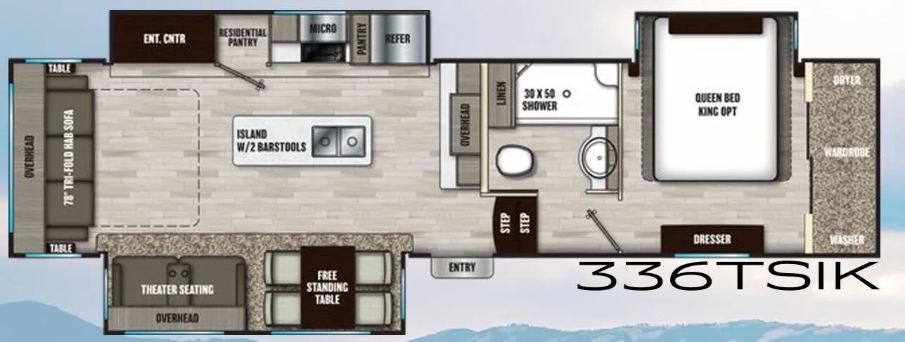 Coachmen Chaparral 336TSIK floor plan