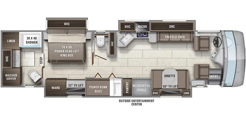 2022 Entegra Coach Reatta 39BH floor plan