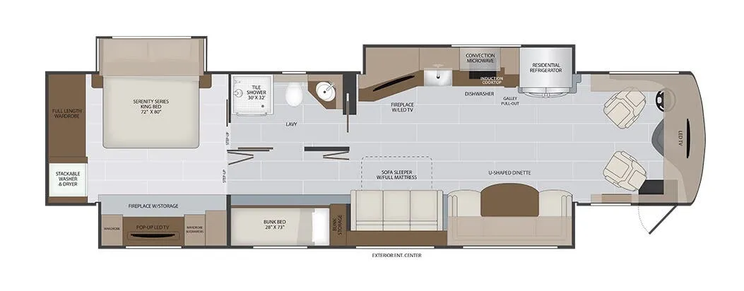 2026 Holiday Rambler Armada 40P - Floor plan