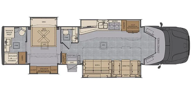 Renegade RV Explorer 40ERB floor plan