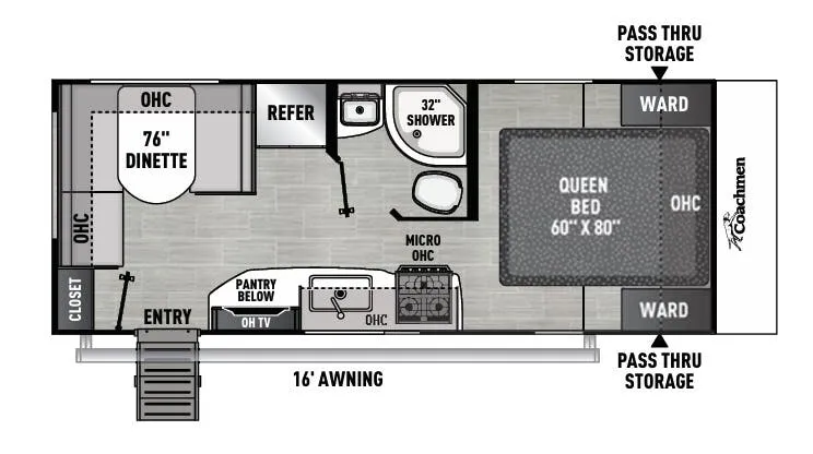 Coachmen Freedom Express Select 20SE floor plan